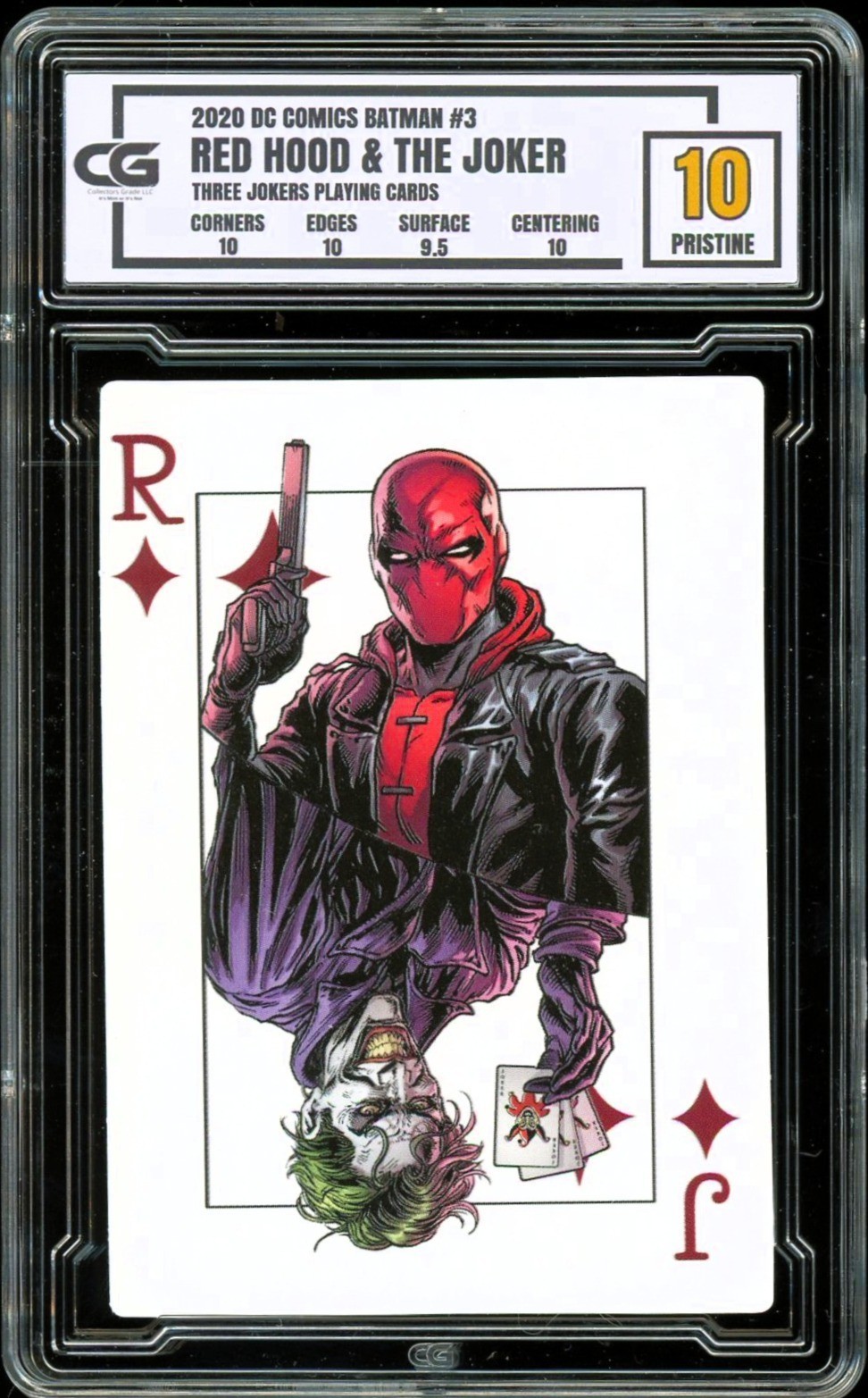2020 DC Comics Batman Three Jokers Playing Card Joker & Red Hood  CG 10 PRISTINE