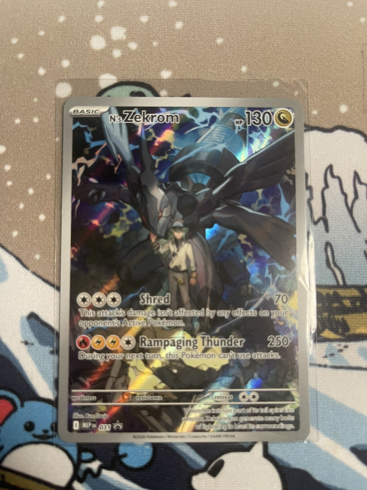 N\'s Zekrom 031 Holo Promo Mega Evolution Promo Basic 130 HP English Pokémon TCG