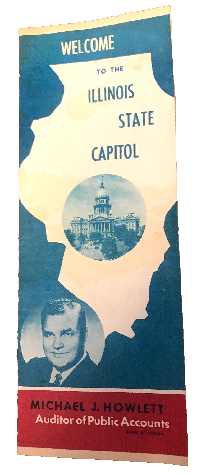 Vintage Illinois State Capitol Auditor of Public Accounts Treasury Otto Kerner