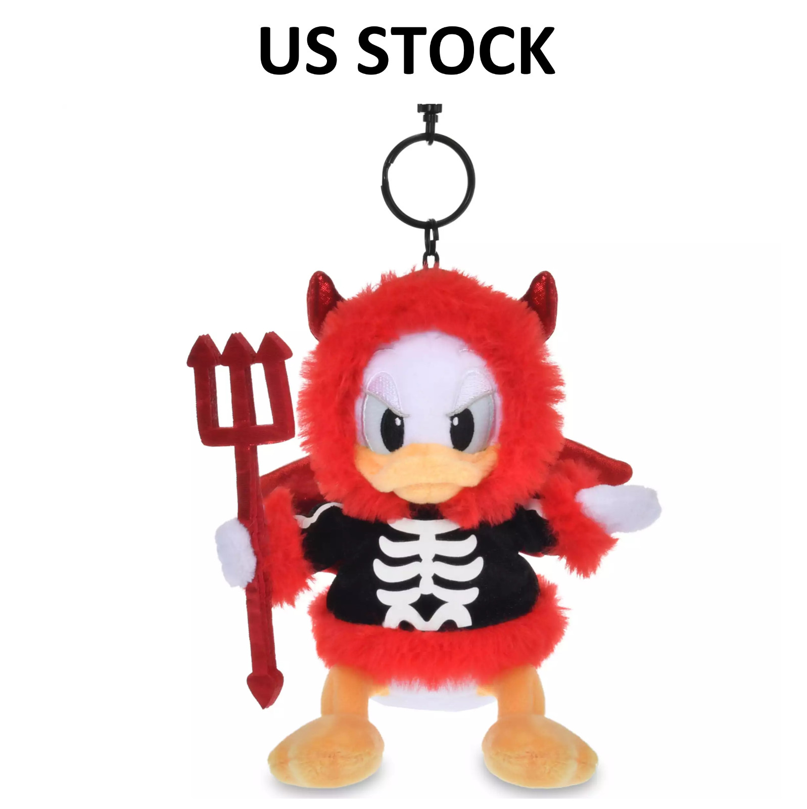 Disney Store Japan Donald Duck Halloween Devil Plush Keychain 2026 US STOCK