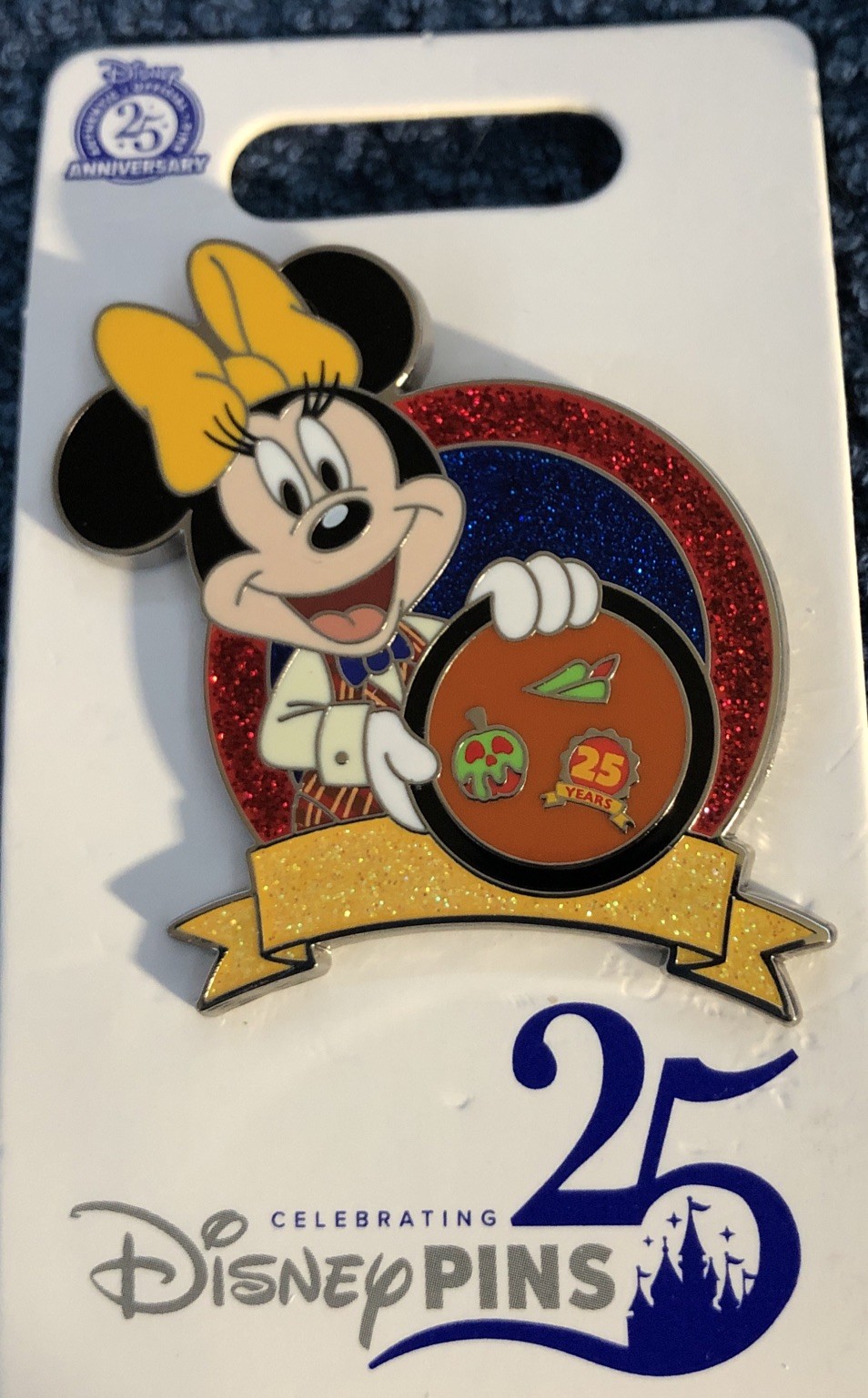 Disney Parks Celebrating 25 Years Of Pin Trading  Minnie Mouse Pin