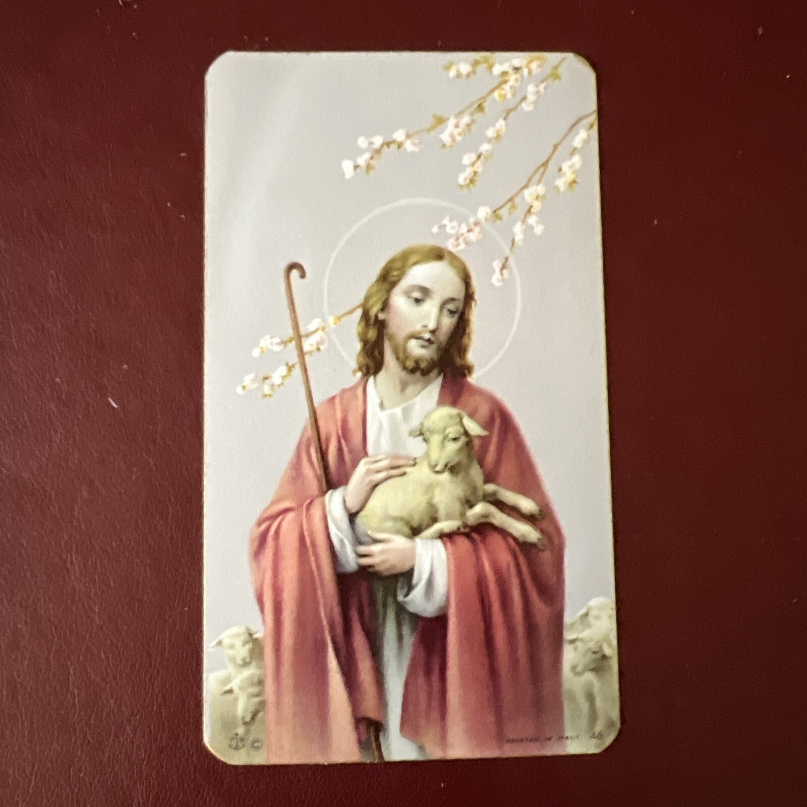 Vintage Catholic Holy Card - Jesus The Good Shepherd