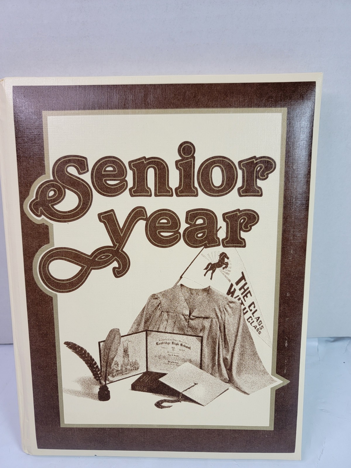 Vintage 1985 Senior Year Memory Book Blank High School Scrapbook Autograph Album