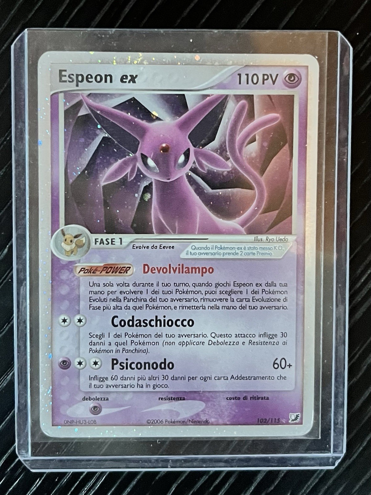 Espeon ex 102/115 EX Invisible Forces ITA Ultra Rare Holo