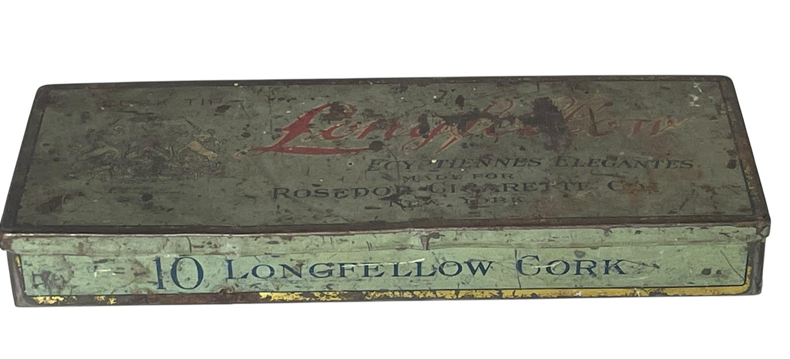 LONGFELLOW CIGARETTE TIN 5 3/4\