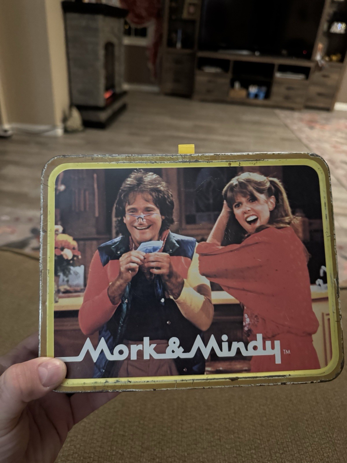 Vintage 1979 Mork Mindy Metal Lunchbox and Thermos
