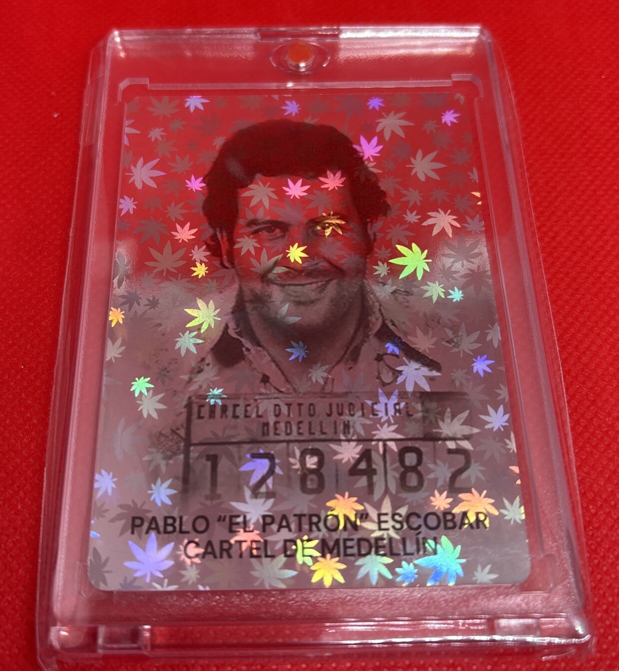Brand new NARCOTOYZ Pablo Escobar Trading Card with Acrylic Case 18+