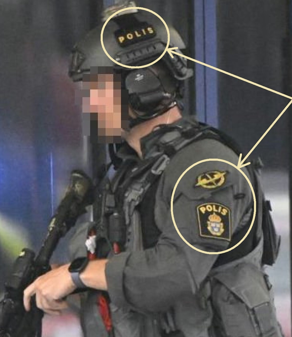 SWEDEN SWEDISH POLISEN POLIS PIKETEN PIKETENHETEN velkrö RRTF 3-PATCH SWAT SET