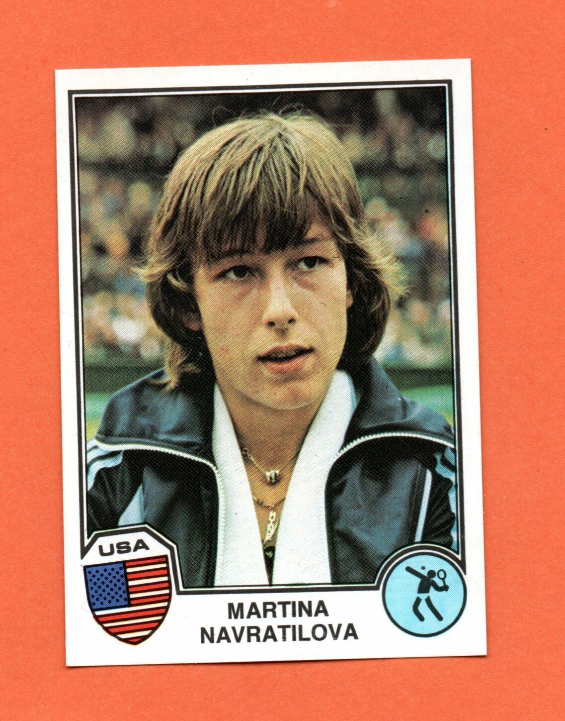 ROOKIE TENNIS CARD MARTINA NAVRATILOVA SPORT SUPERSTARS 1982 PANINI PERFECT +++