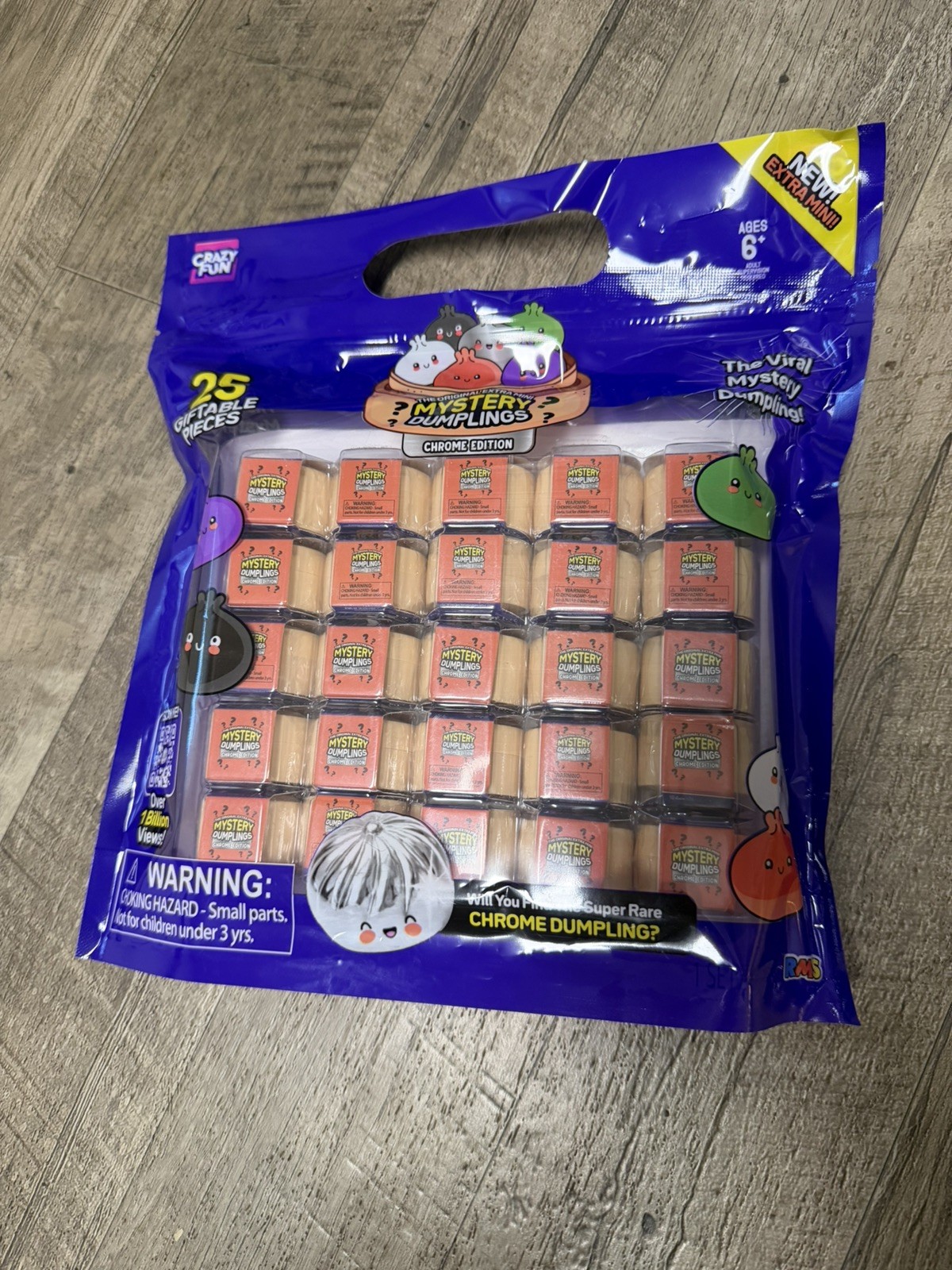 Viral RMS Crazy Fun Extra Mini Mystery Dumpling Chrome Edition Set 25 NEW Sealed