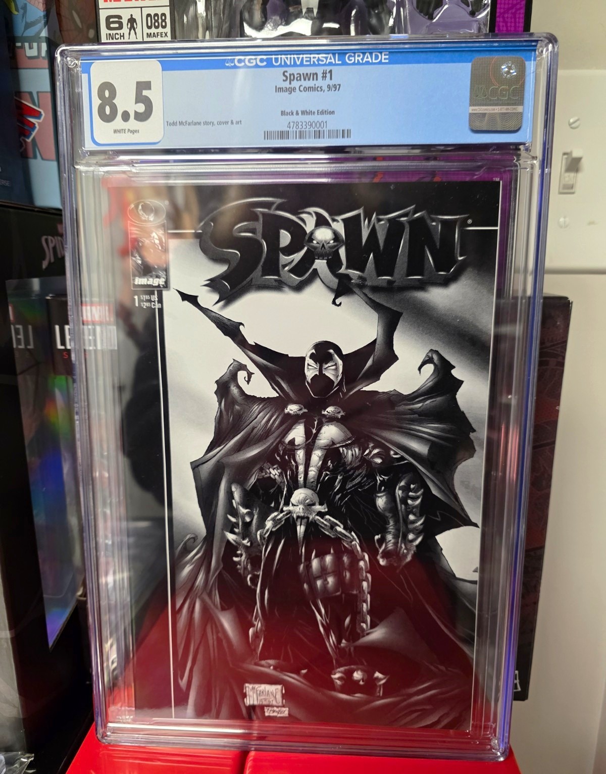 Image Comics Spawn #1 Black & White Edition (1997) Todd McFarlane CGC 8.5