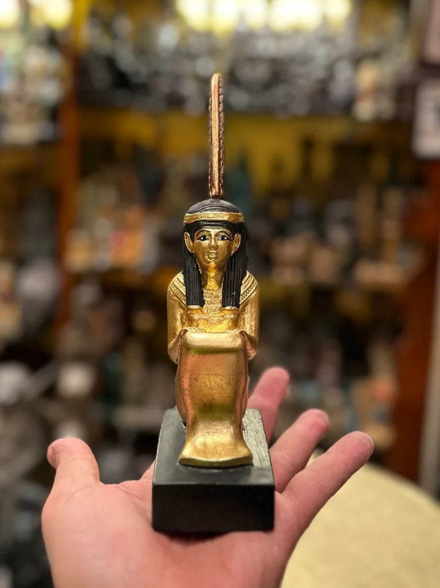 Rare Ancient Egyptian Antiquities statue of Goddess Maat God of truth Egypt BC