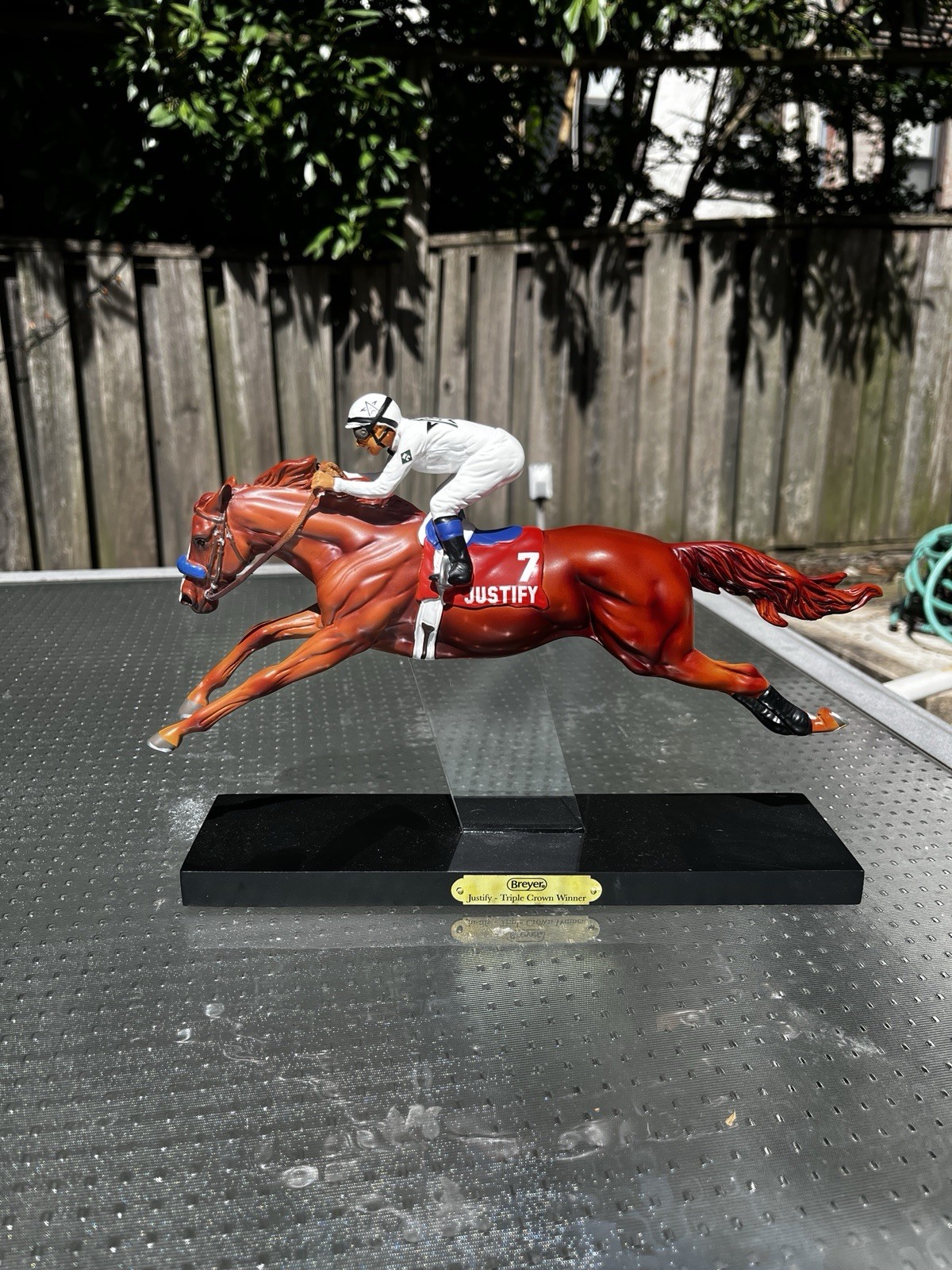 Breyer Justify 9304 Limited Resin Edition Triple Crown Jockey Mike Smith NIB '19
