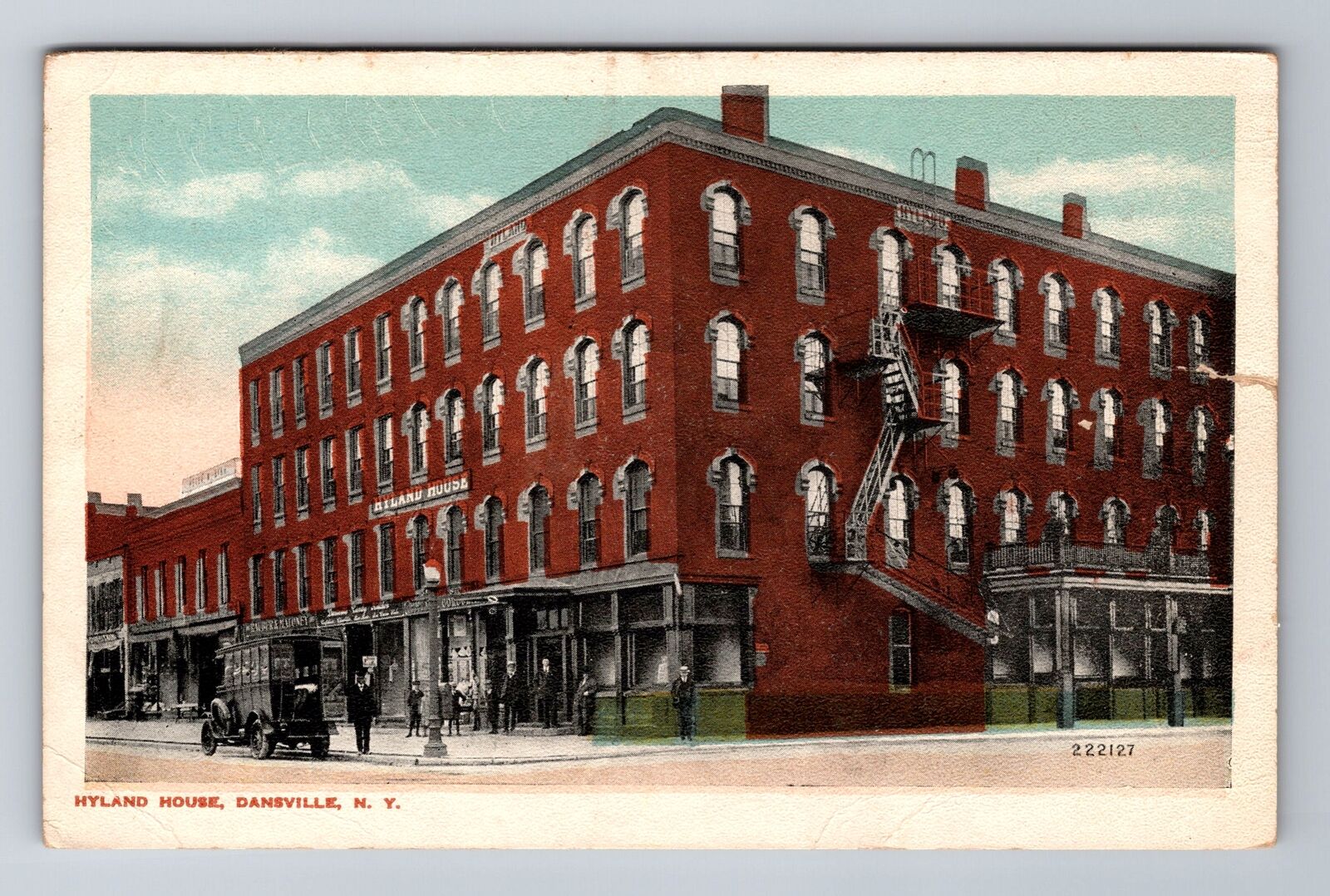 Dansville NY-New York, Hyland House, Advertising, Antique Vintage Postcard
