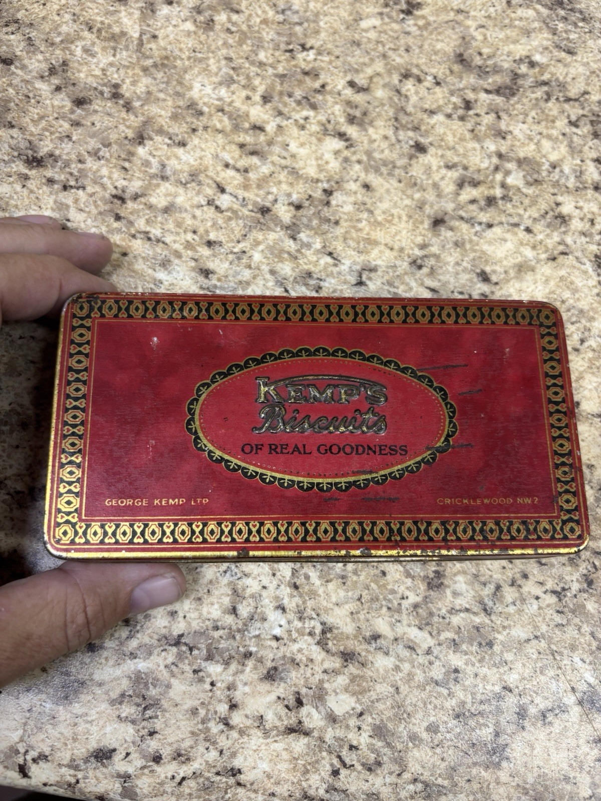 Vintage Kemps biscuits of real goodness Tin 1930's