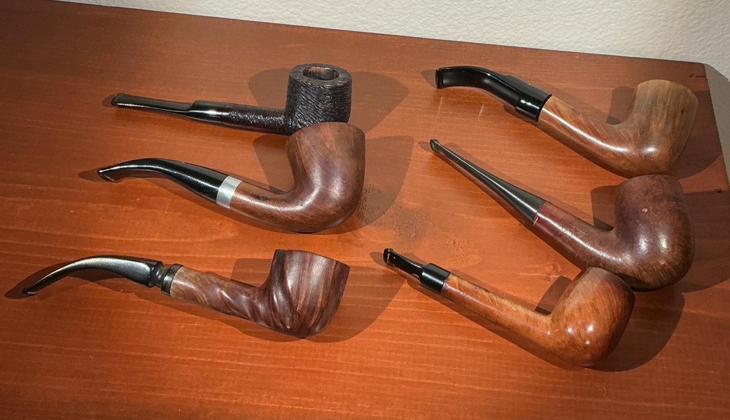 Lot of 6 Vintage Estate Briar Tobacco Pipe Edward's Wessex John Surry