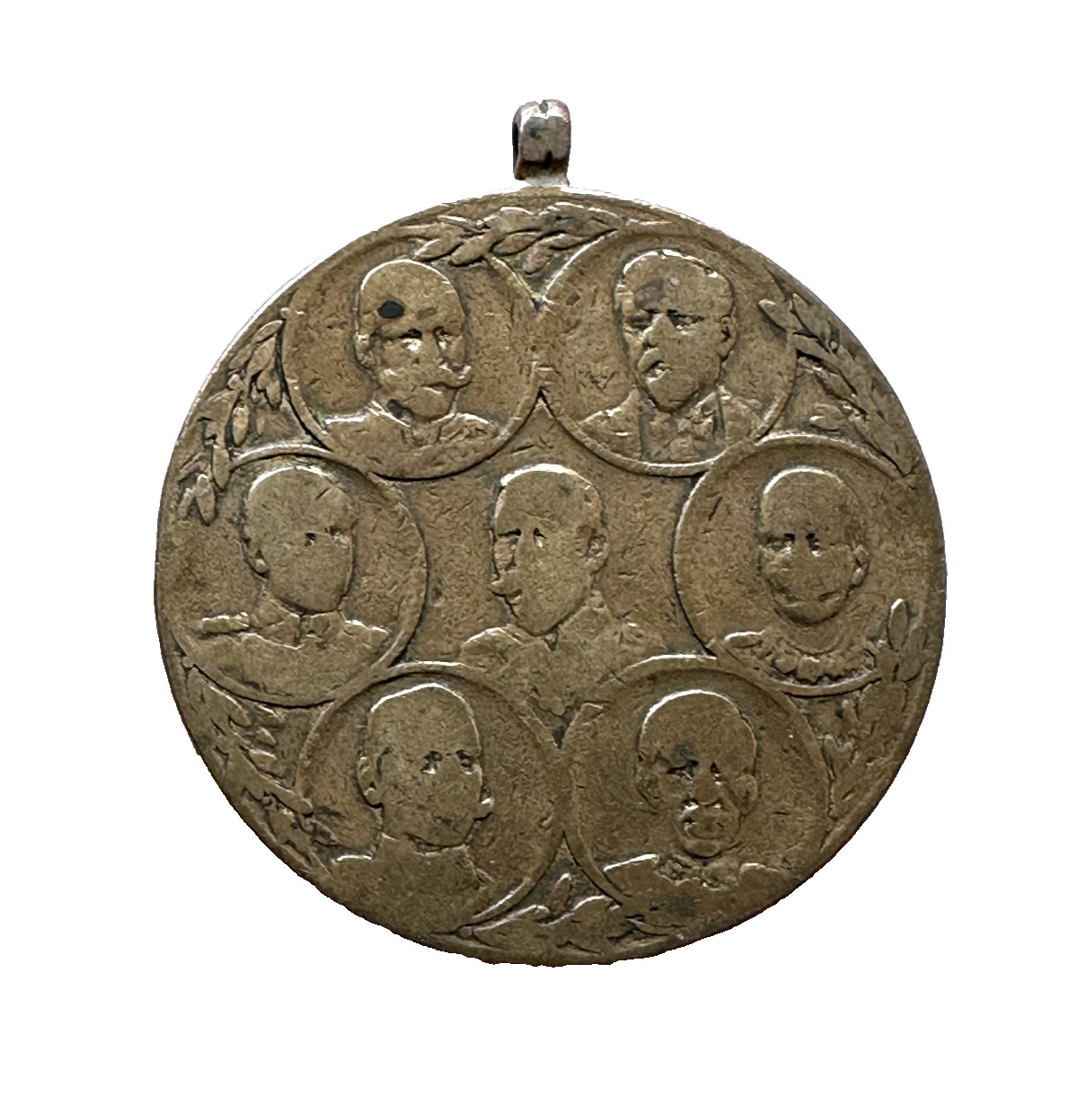 1914 PRO CAUSA JUSTITIAE UK ALLIED FORCES GILT BRONZE WW1 MEDAL MEDALLION A620