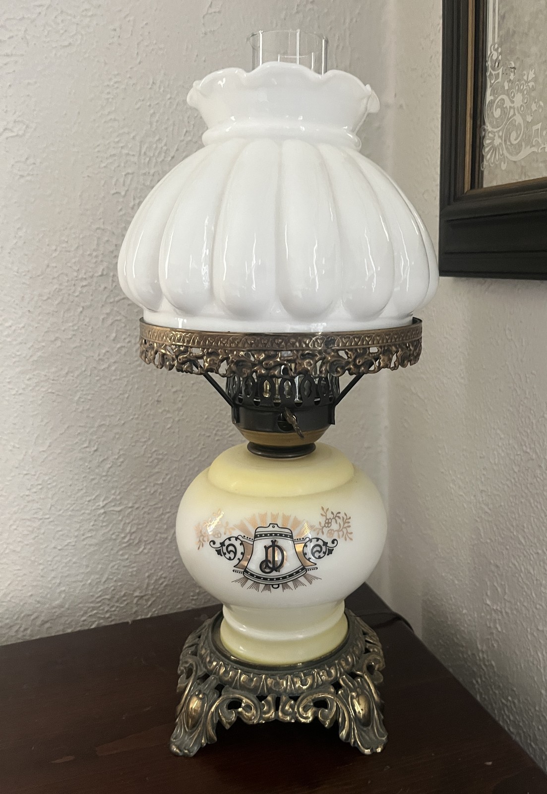 Vintage Jack Daniel’s Parlor Lamp Working Great Shape.