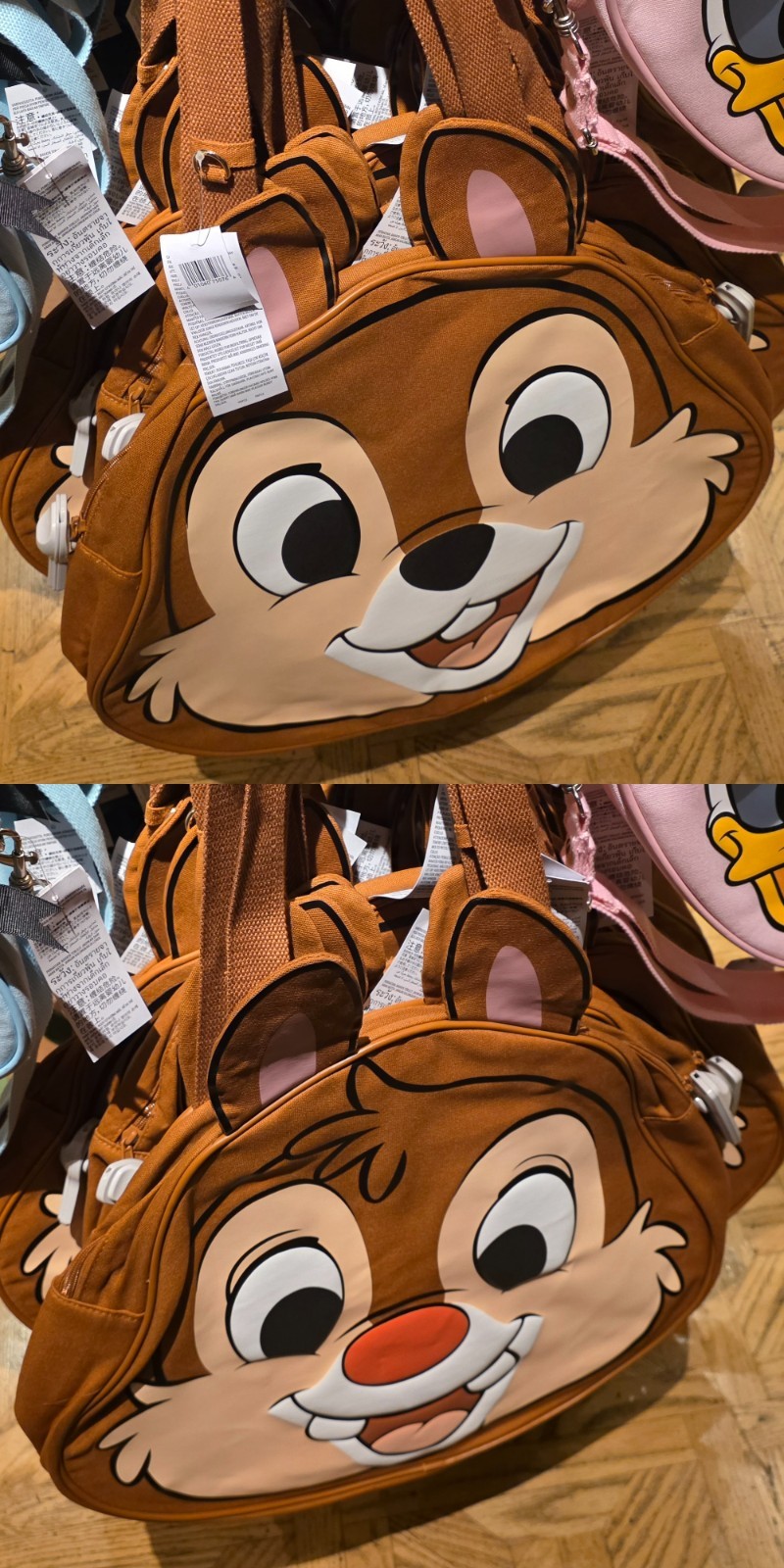 Disneyland Resort - Chip and Dale Double-sided Canvas Tote Bag (New)