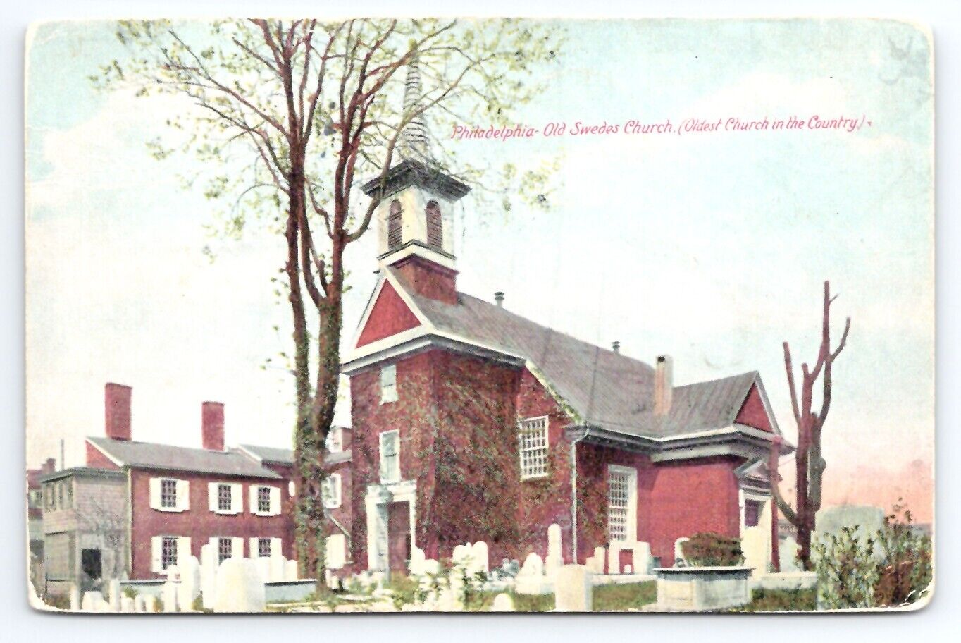Old Swedes Church 1912 Philadelphia PA Postcard