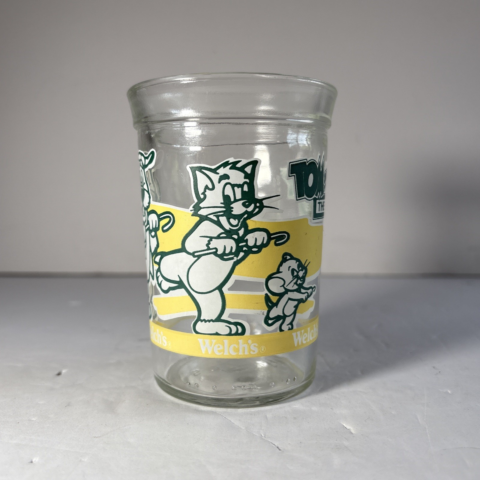 Vintage 1993 Welch’s Tom And Jerry The Movie Collectible Glass Jar Cup