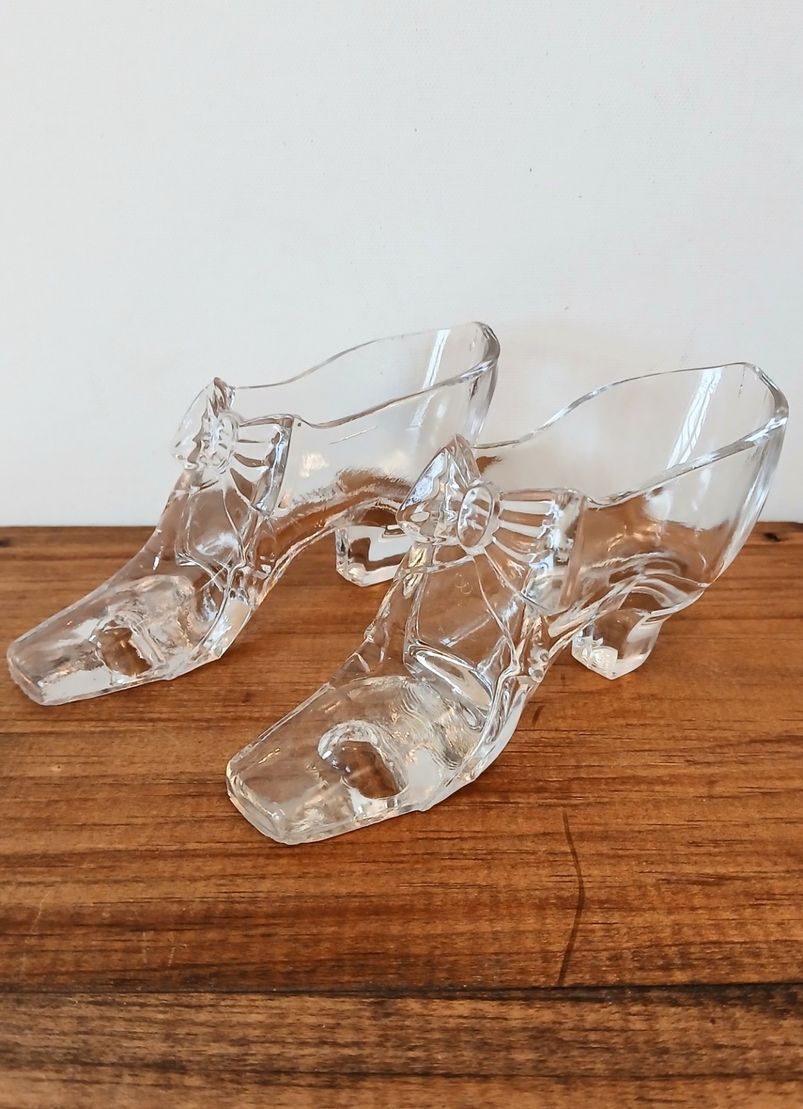 Antique 1876 Centennial Exposition Glass Shoe Pair by Gillinder & Son EAPG 
