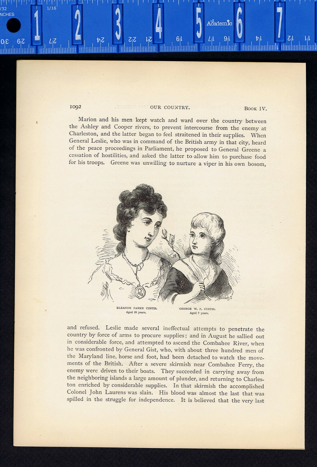 Eleanor Parke Custis & George Washington Parke Custis - 1880 Page of History
