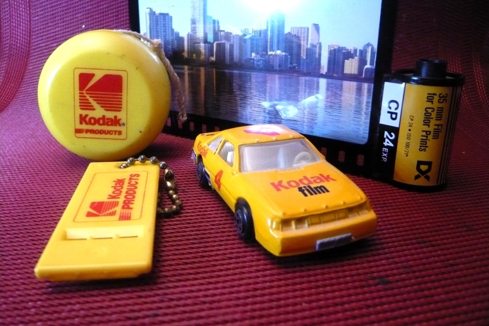 4 Kodak novelty  collectible  items. Vintage  PLUS Kodak Red Ball cap.