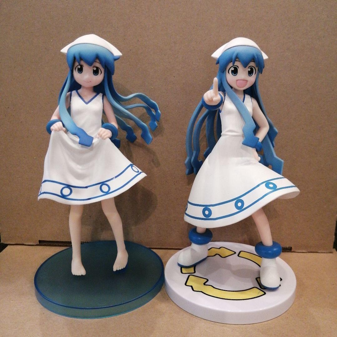 Squid Girl Figure Set of 2 Preowned Collectible Anime Toys Authentic Japan