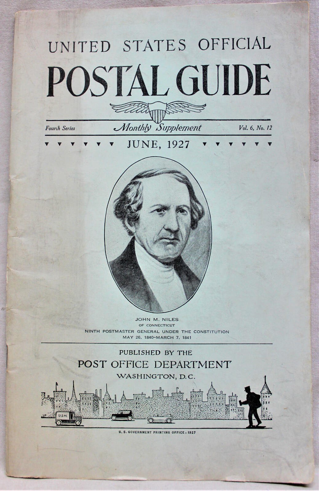 U.S. POST OFFICE OFFICIAL MONTHLY SUPPLEMENT PUBLICATION JUNE 1927 VINTAGE