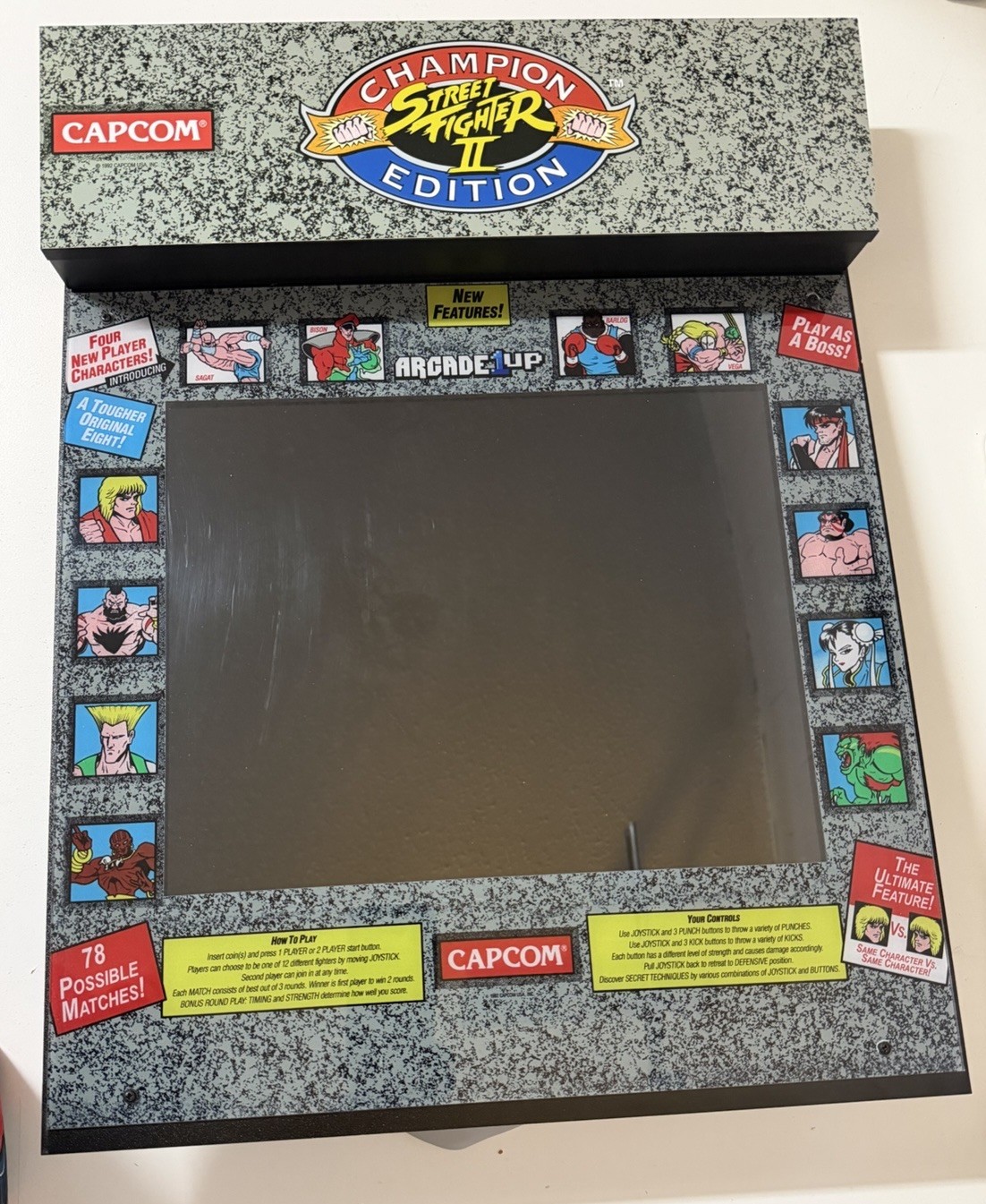 Arcade 1up Street Fighter Championship Edition Screen Working, Blurry Display