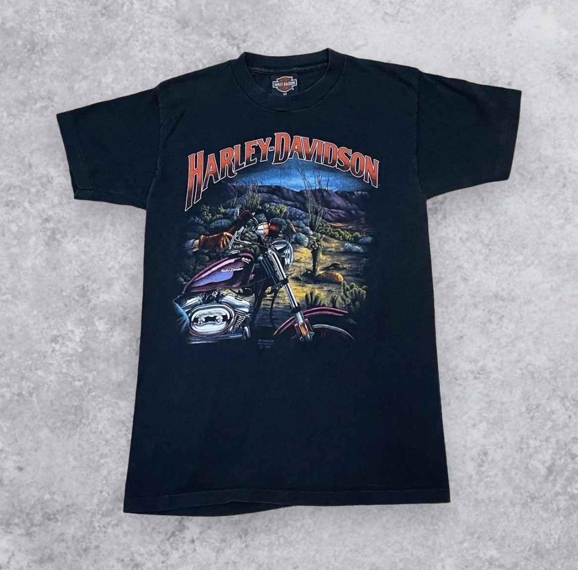 VTG 3D Emblem Harley-Davidson Caruso\'s Las Vegas Nevada Ride The Strip Sz M