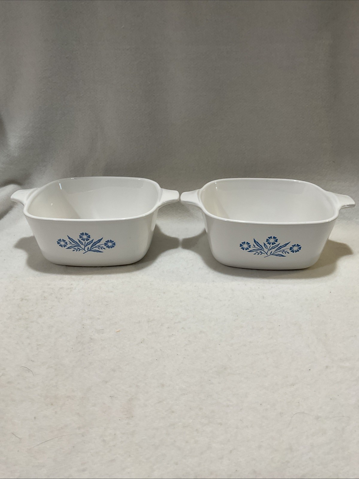 CorningWare Blue Cornflower P-43-B PETITE Casserole Dish 2 3/4 Cup Set Of 2