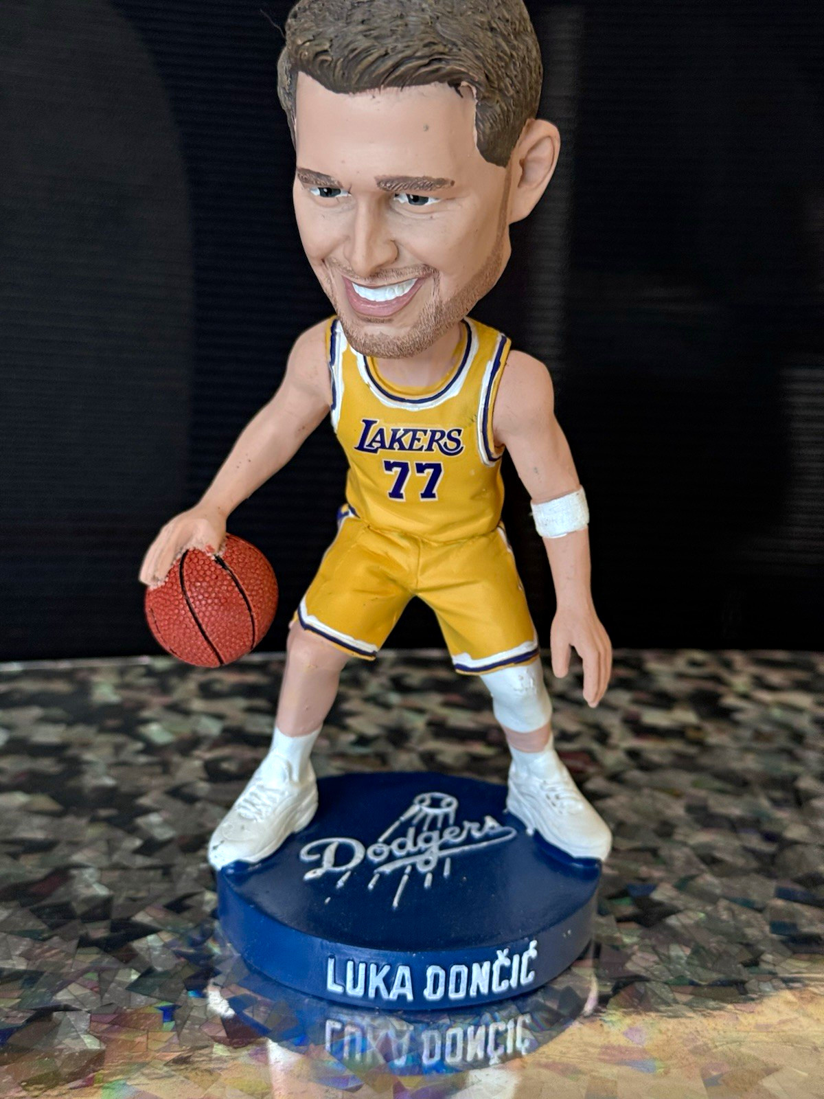 Luka Dončić #77 NBA Basketball Bobblehead Figure Plastic, Unopened Box