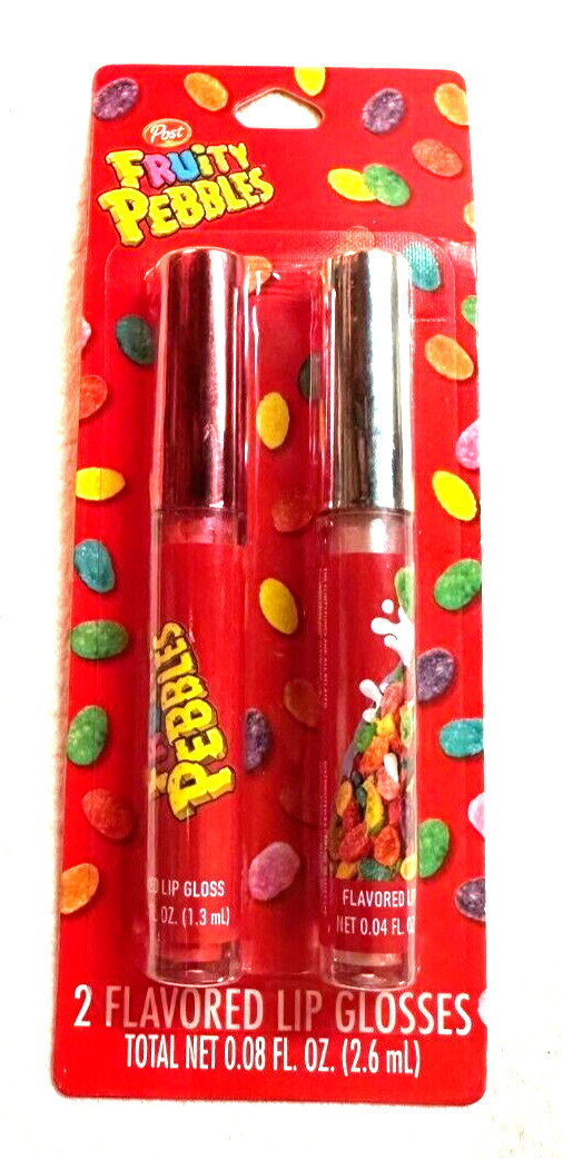 Fruity Pebbles Post 2 Flavored Lip Glosses Total net 0.008 fl. Taste Beauty