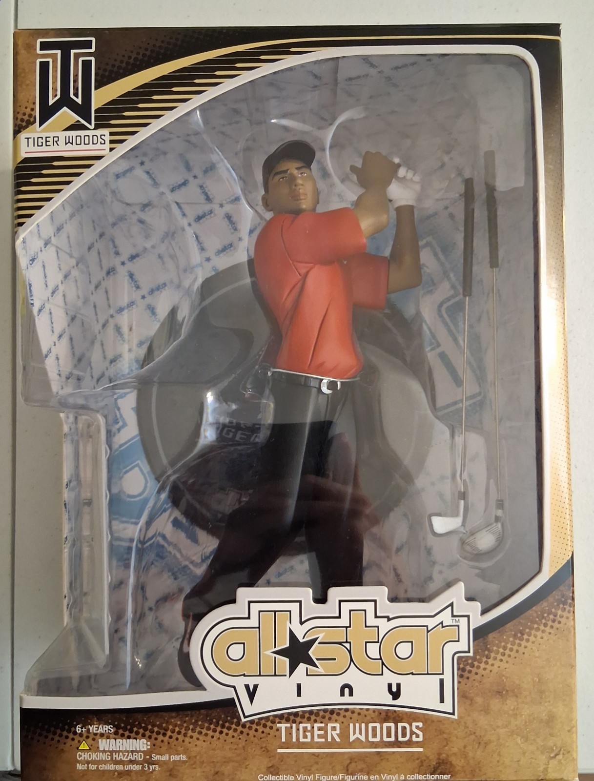 UPPER DECK All-Star Vinyl Tiger Woods Golf Vinyl Figure w/ Manga Card SEALED NIB
