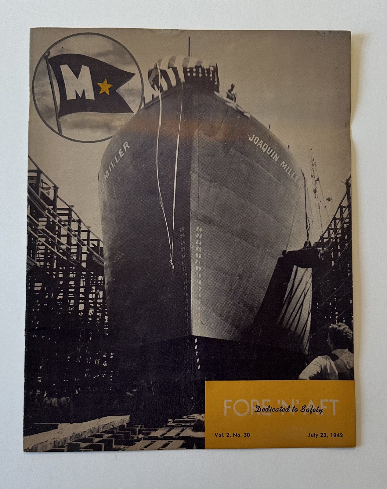 Fore ‘N’ Aft Kaiser Aluminum Liberty Ship plant magazine, July 23, 1942, no 30