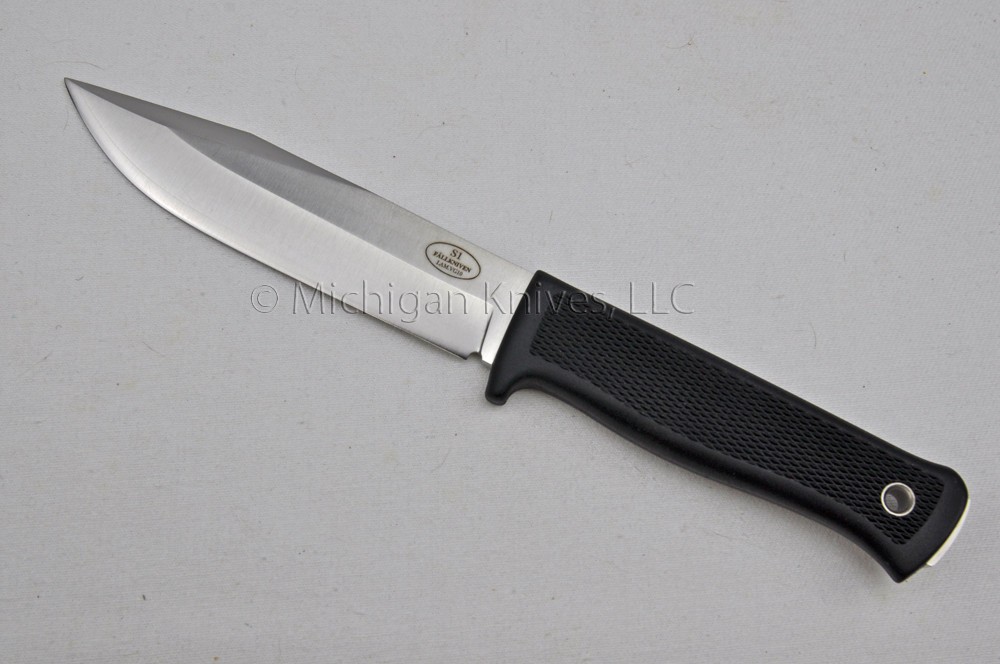 Fallkniven Knife - S1 Satin w/ Leather Sheath, Laminated VG-10 SS, New Old Stock