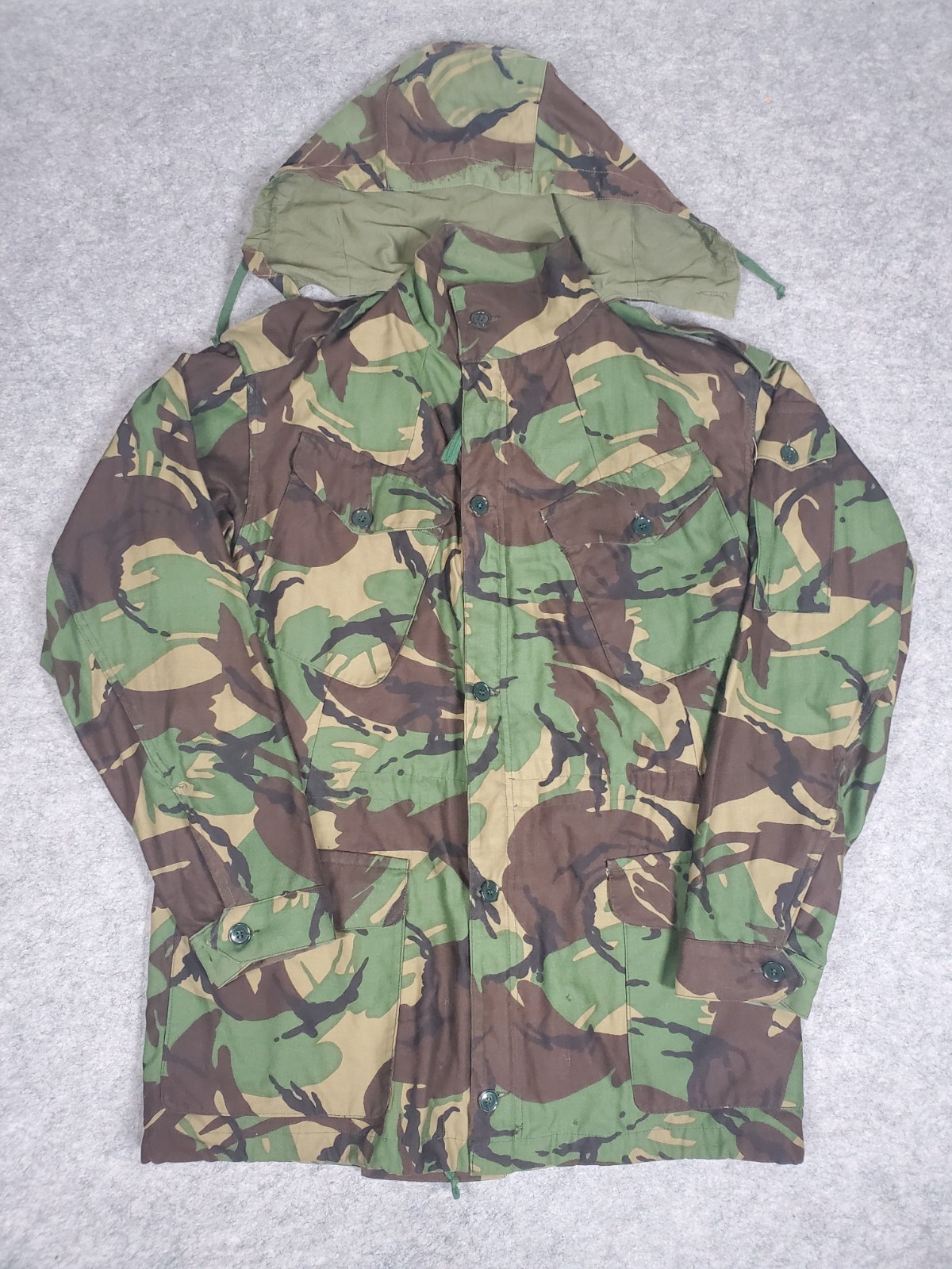 British Army 1980s Combat Smock DPM Brushstroke Woodland Cam Large Vintage