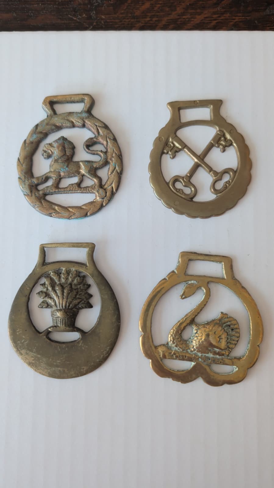 Horse Brass Medallion Antique Show Parade Harness SET 4 1 PRICE FROM ENGLAND