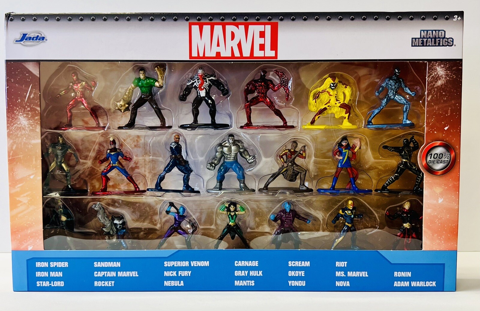 Marvel 20-Piece Set Nano Metalfigs Diecast Jada Mini Figures 1 2/3\