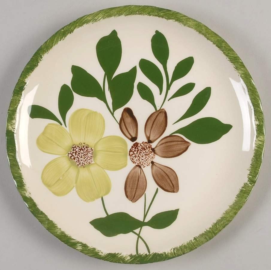 Blue Ridge Southern Pottery Green Briar Salad Plate 825088 Blue Ridge Southern Pottery Green Briar Salad Plate 825088