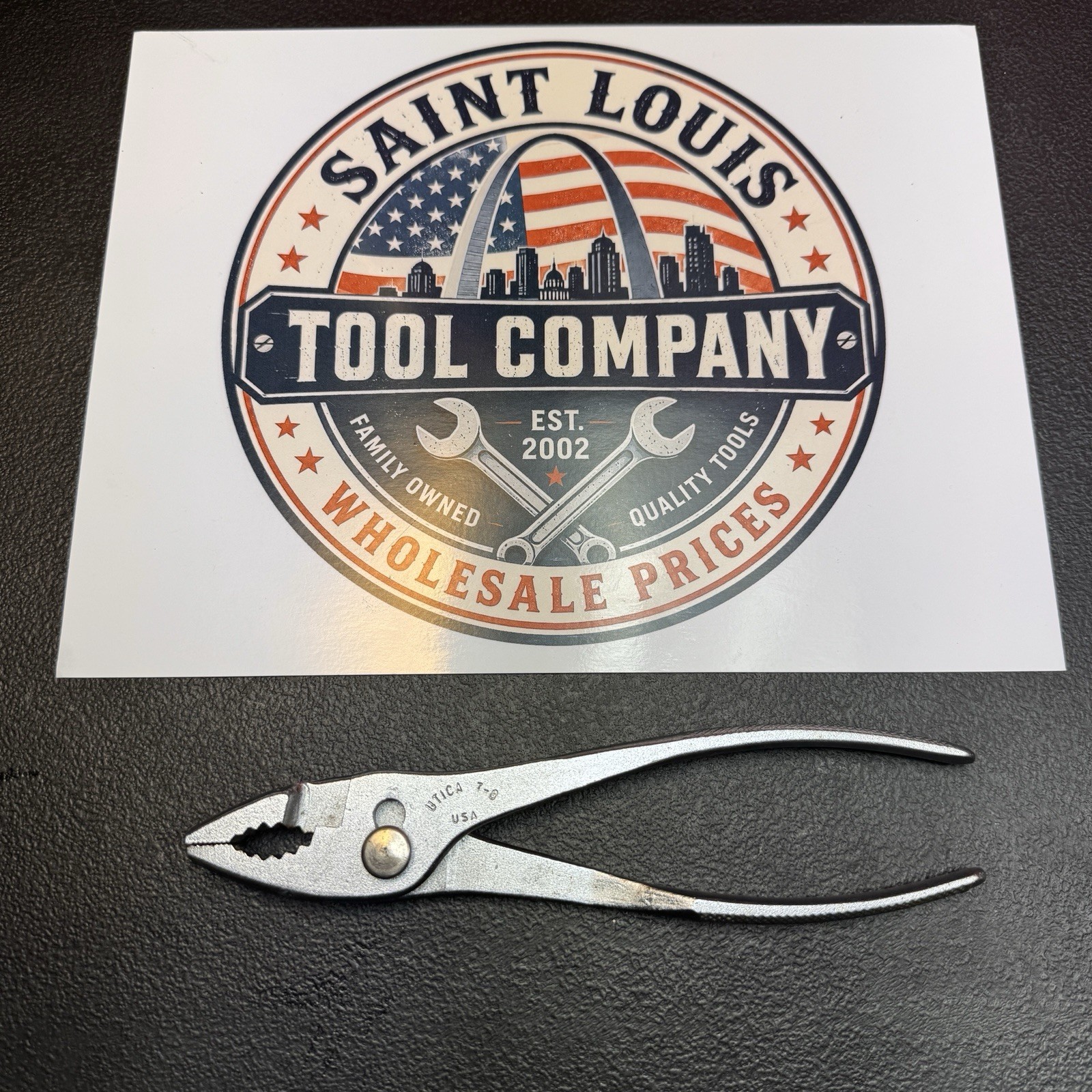 RARE Vintage UTICA 7-8 Slip Joint Pliers – 8” – Made in USA – Heavy Duty