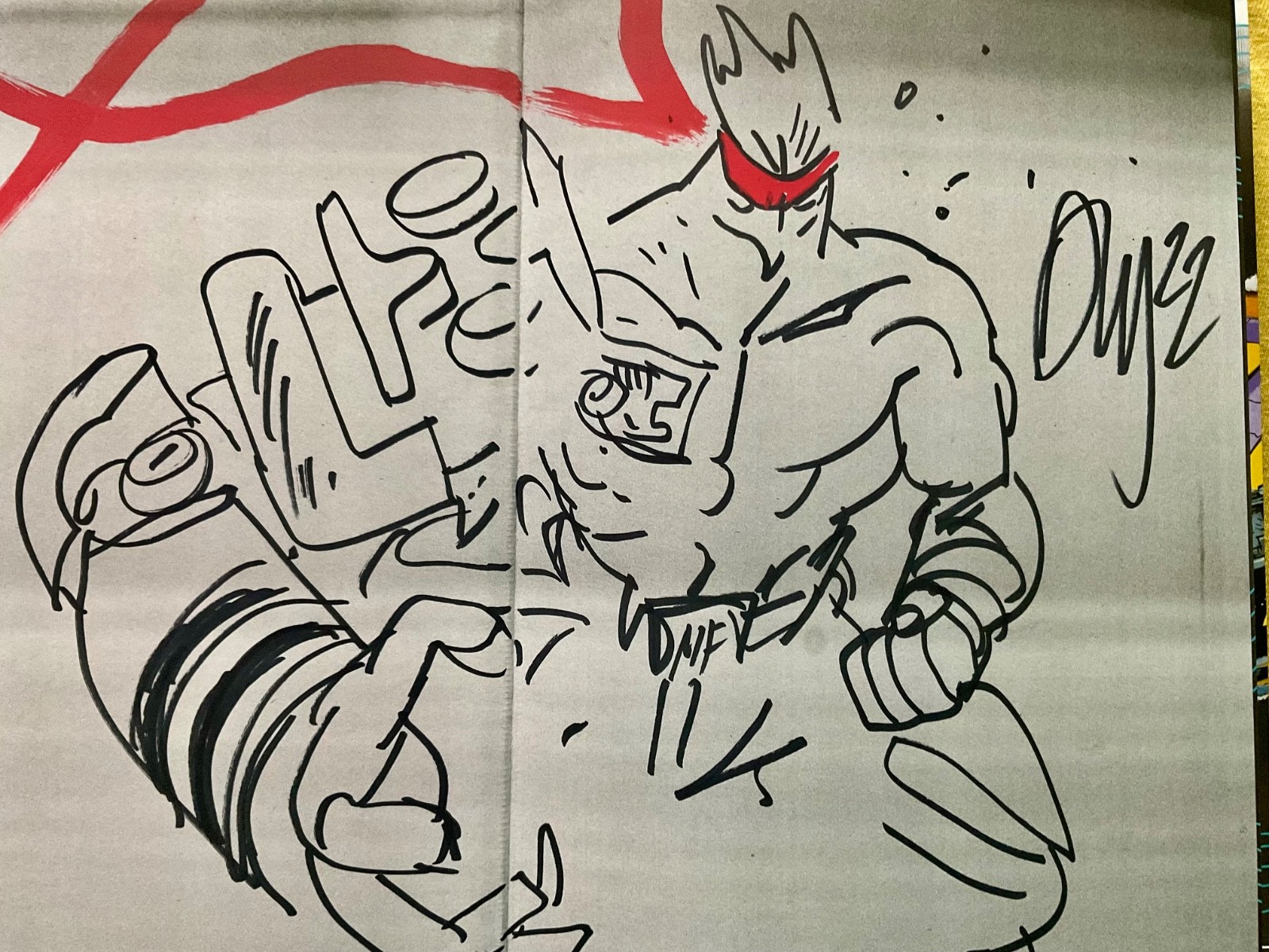 DANIEL WARREN JOHNSON ORIGINAL ART Murder Falcon SIGNED SKETCH 1 absolute batman DANIEL WARREN JOHNSON ORIGINAL ART Murder Falcon SIGNED SKETCH 1 absolute batman