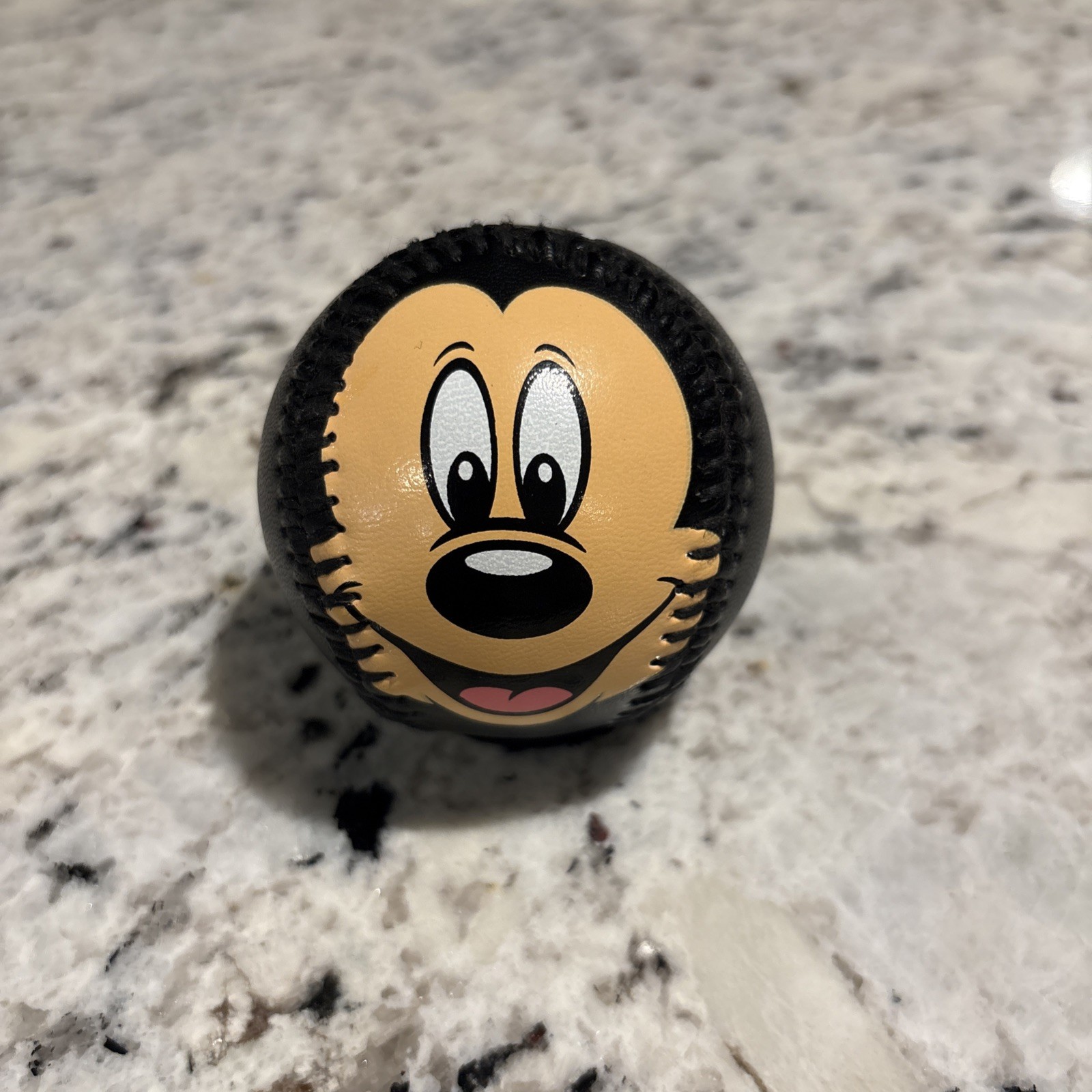 Walt Disney World Black Mickey Mouse Baseball Ball Exclusive Authentic