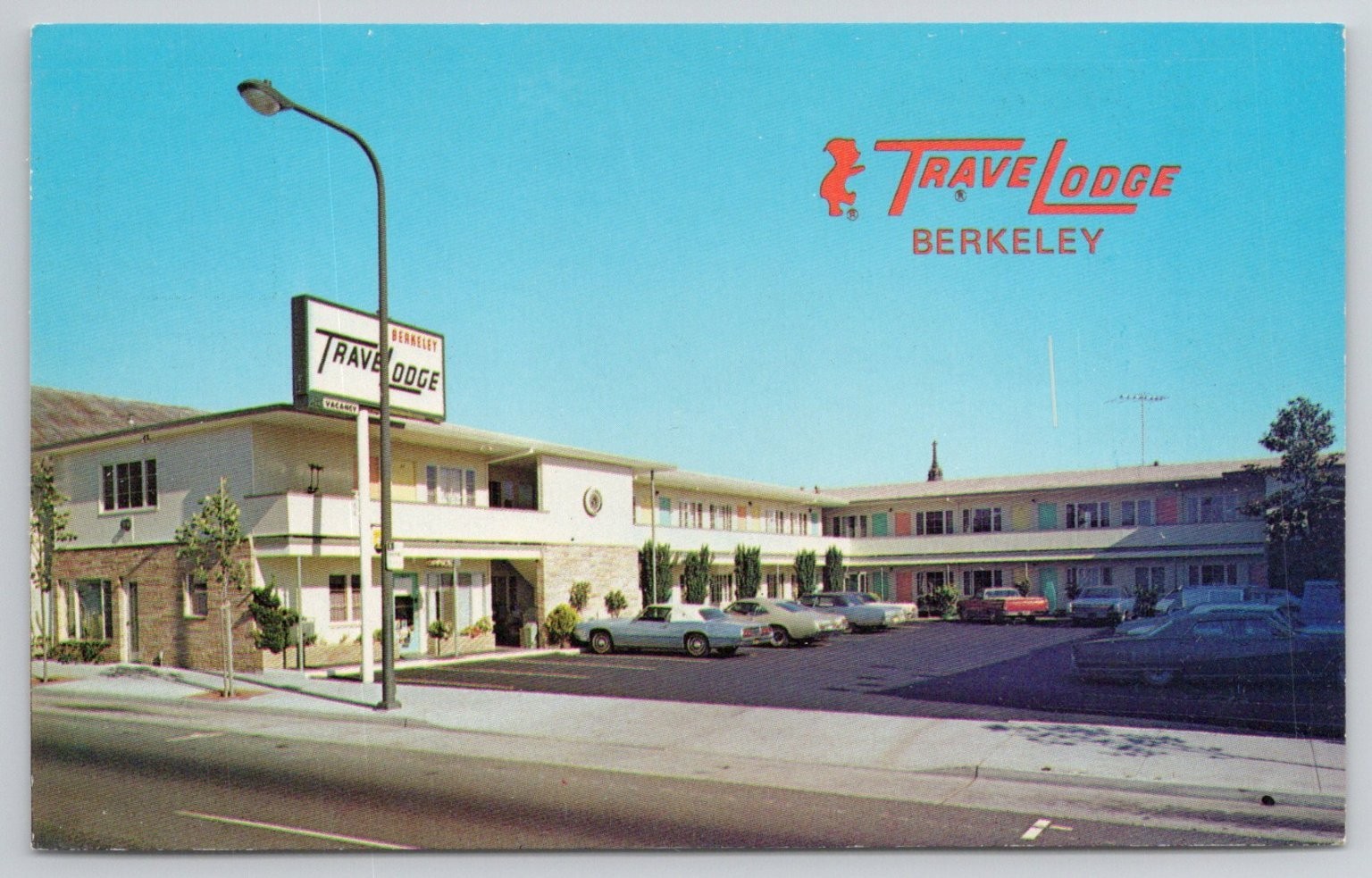 Vintage TraveLodge Berkeley CA Postcard 1960s 1970s Roadside America Chrome