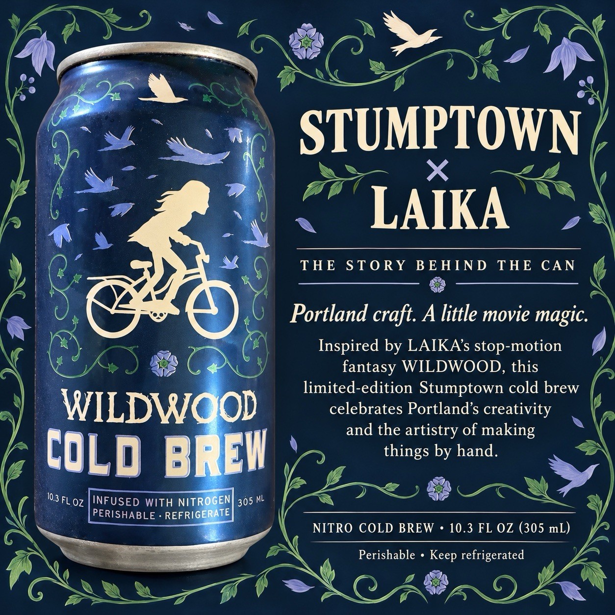 Rare Stumptown x Laika Collaboration, Wildwood Cold Brew Coffee Collectible Can