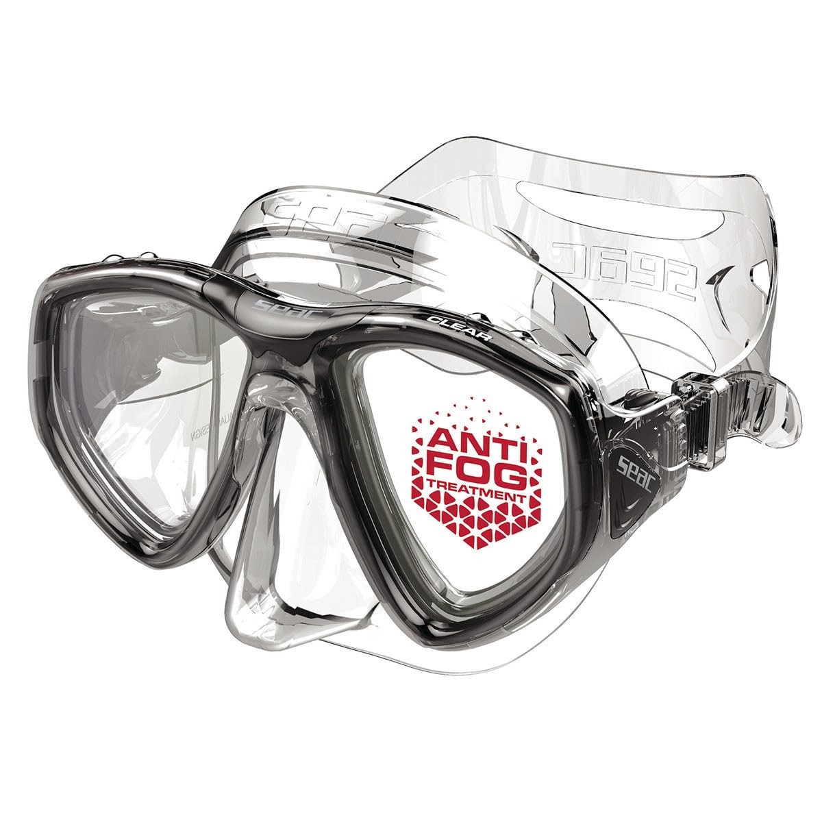 SEAC Clear Antifog Diving Mask Dive Mask Spearfishing & Scuba Diving