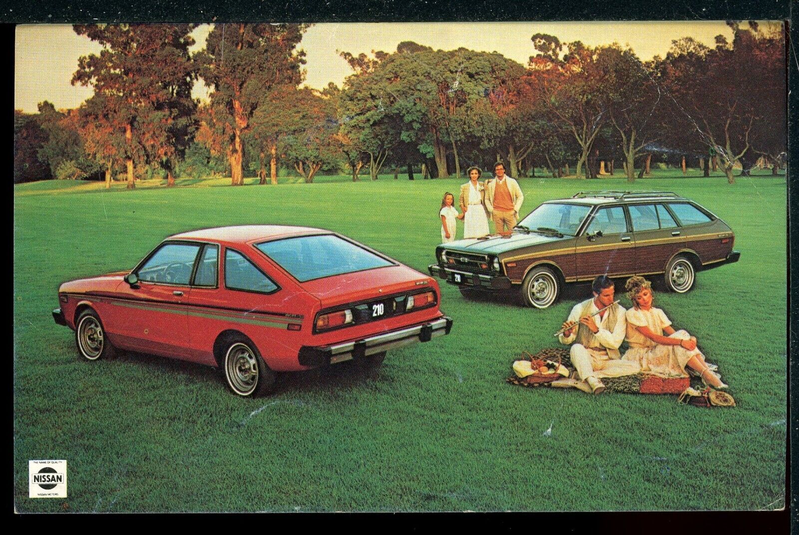 1970s Car Promotion Datsun 210 Automobile Advertising Postcard M1195