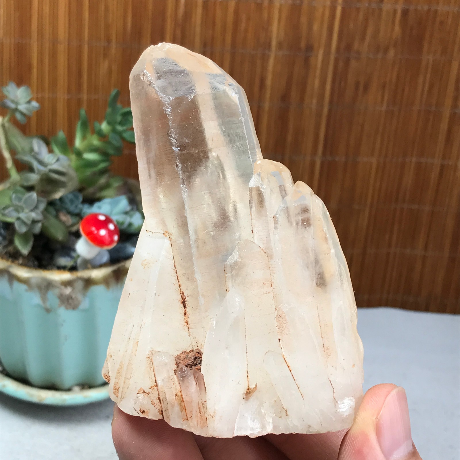 82-64-39mm Natural crystal clusters pretty Quartz Mineral Specimen 209g A6224